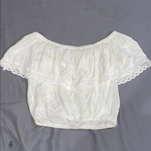 White off the shoulder